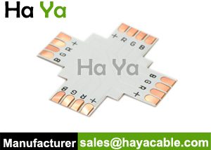 10mm RGB LED Flexible Light Strip Connector -X Type