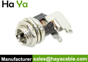 DC Panel Mount, Right Angle Power Jack